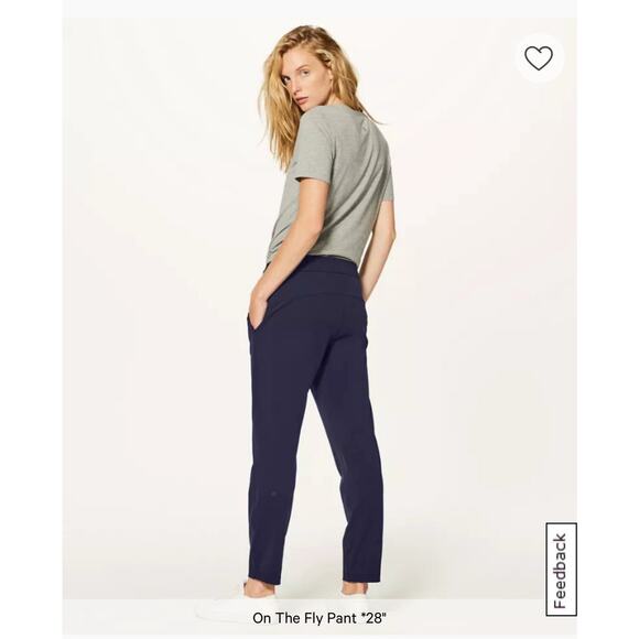 Lululemon On The Fly Pant Navy Blue Size 2 - Picture 3 of 8